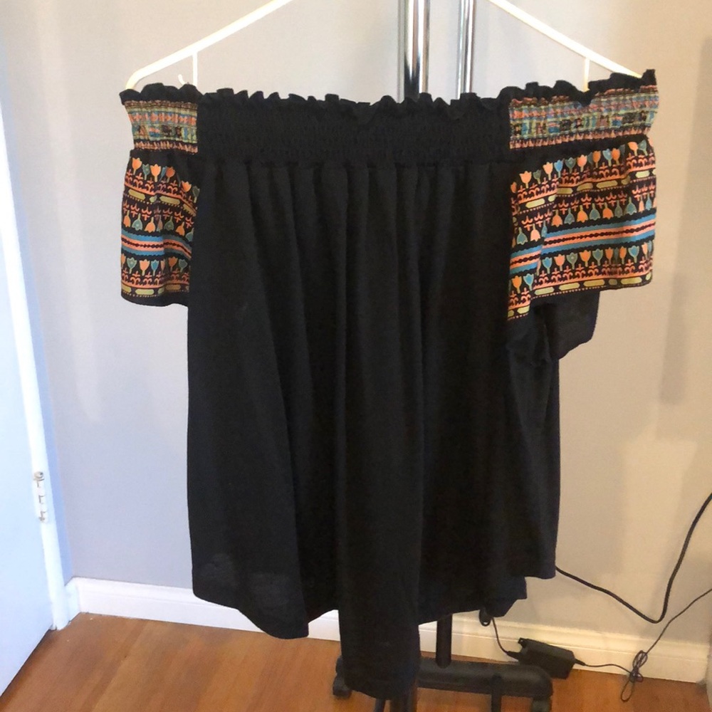 Black Off the Shoulder Blouse